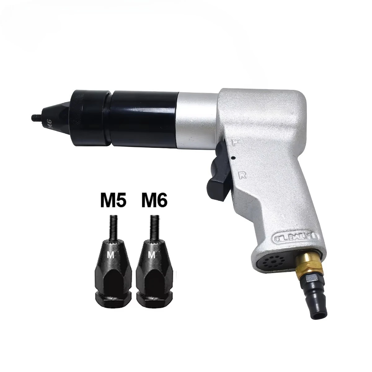 Pneumatic Riveting Gun Pull Nut Automatic Air Riveter Nut Gun Tool 1/4 M5/M6