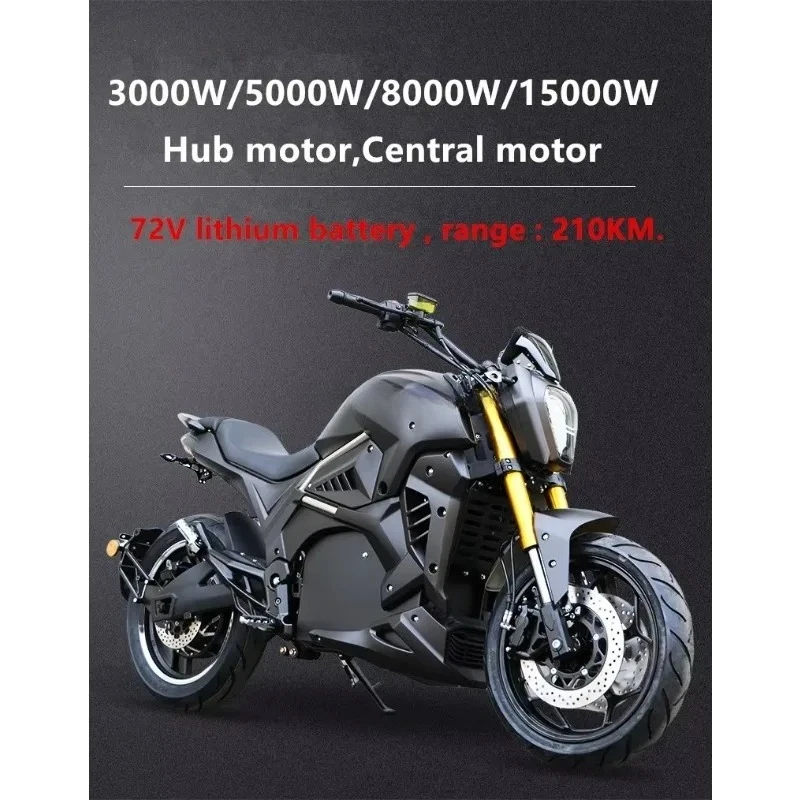

Krono Wild Adult E Motorcycle Mid Drive Motor 8000W Lithium Battery Scooter For Street And Outdoor Riding