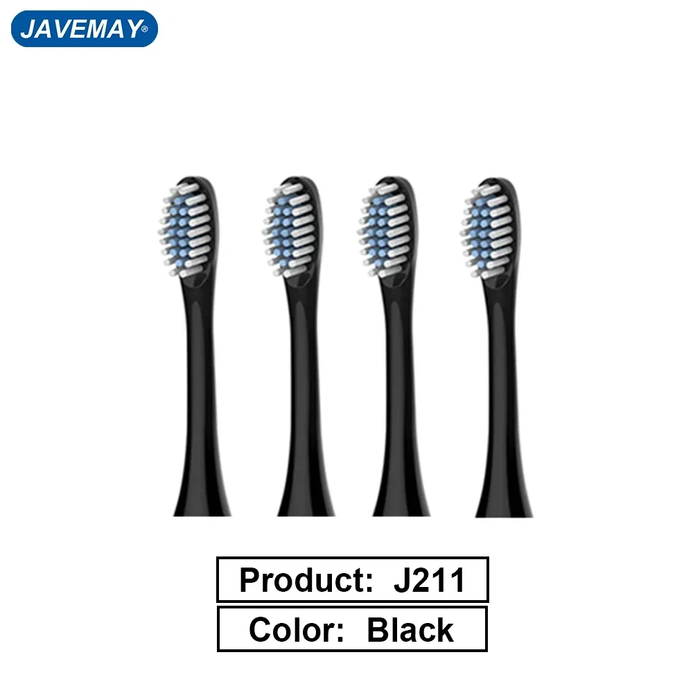 Electric Toothbrush Head Medium Soft Brush Head Sensitive Replacement Nozzle for J211BRUSHHEAD JAVEMAY J211