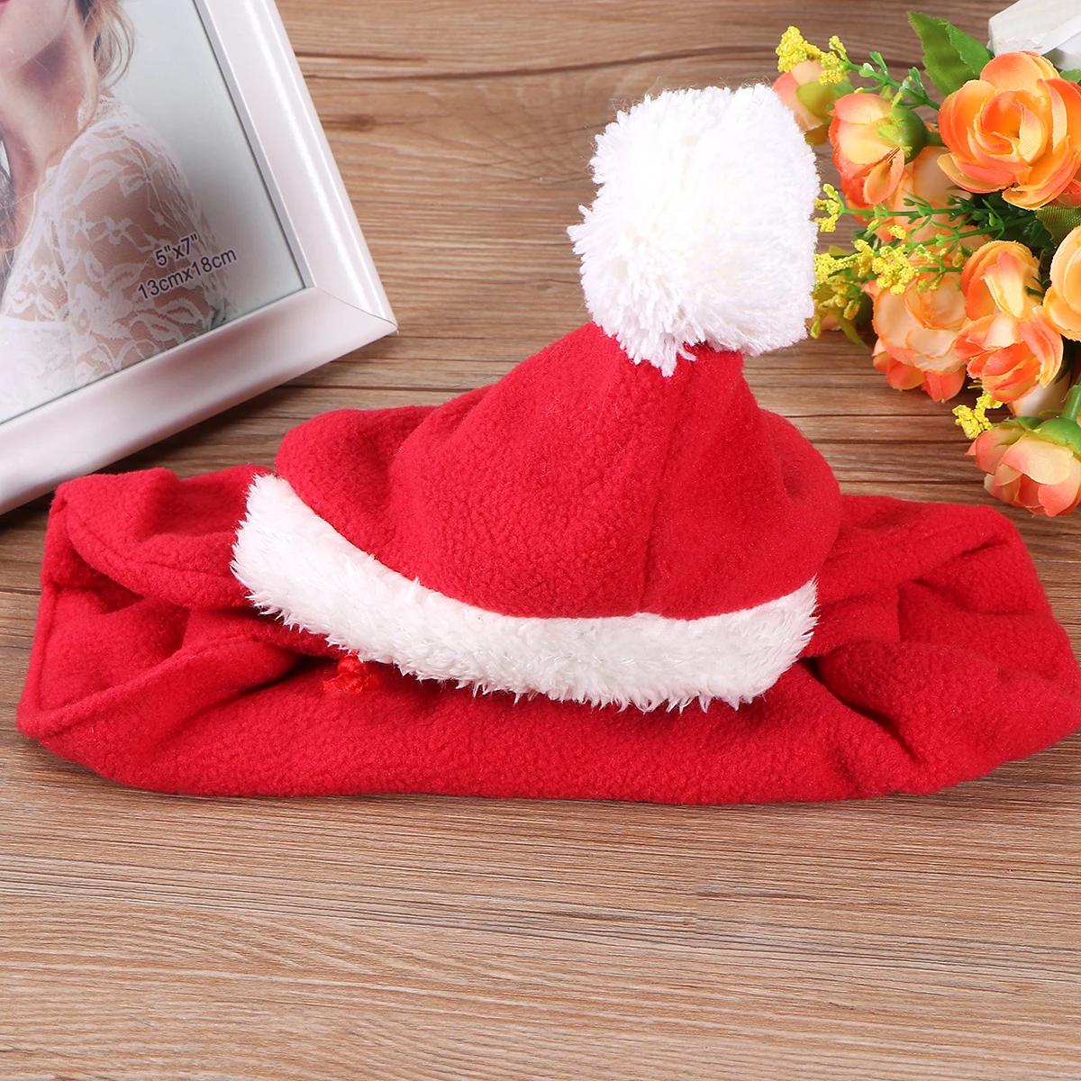 

Cat and Dog Christmas Hat Cloak Pet Cosplay Costume Holiday Costumes for Pets Kitten Hooded Special Occasion Clothing Cats