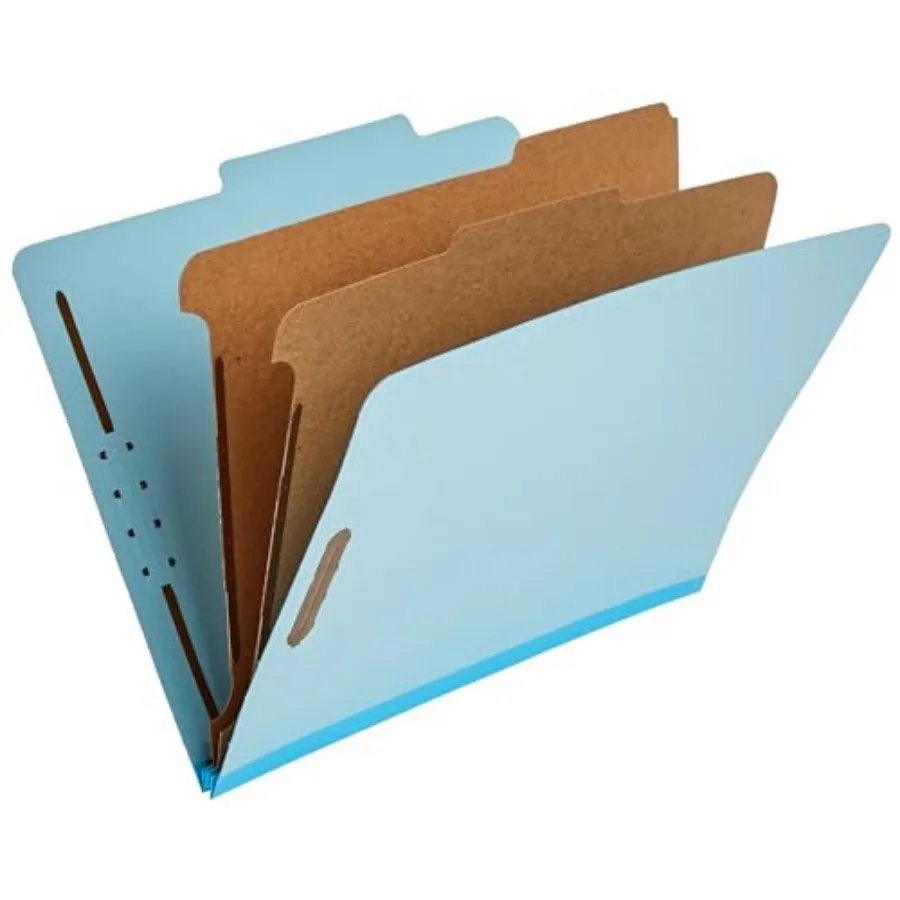 

Classification Folder with Prongs, 100% Recycled, s,"Embedded Fasteners, Size, for Documents Organization,,10 Count
