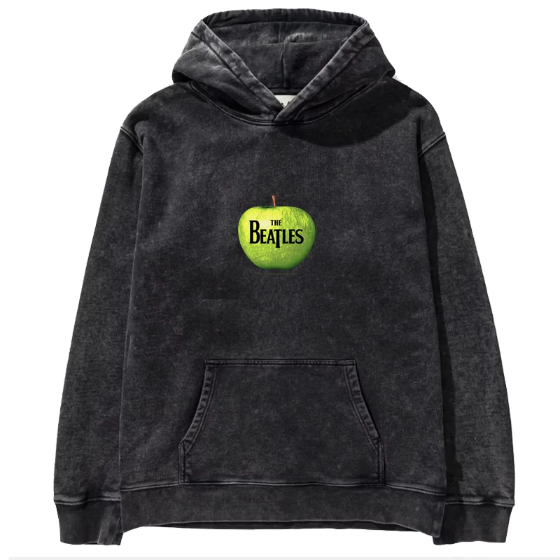 

Винтажная американская толстовка с капюшоном из хлопка с эффектом восковой окраски, молодежная, повседневная, свободного кроя, с принтом, осень-зима