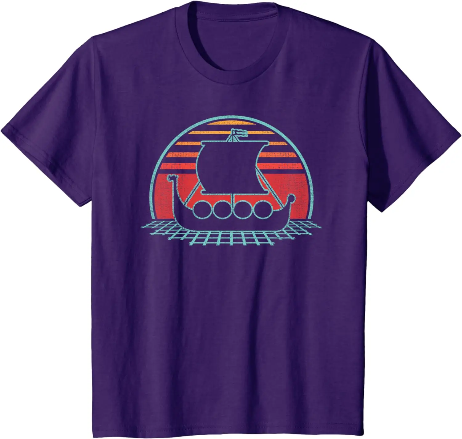 Ship Retro Vintage 80s Style Gift T-Shirt