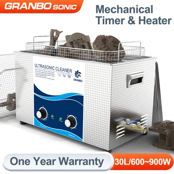 Granbo-limpiador ultrasónico Industrial para motor de inyector, piezas de automóviles, laboratorio médico, PCB, lavado, 30L, 900W, 110V, 220V
