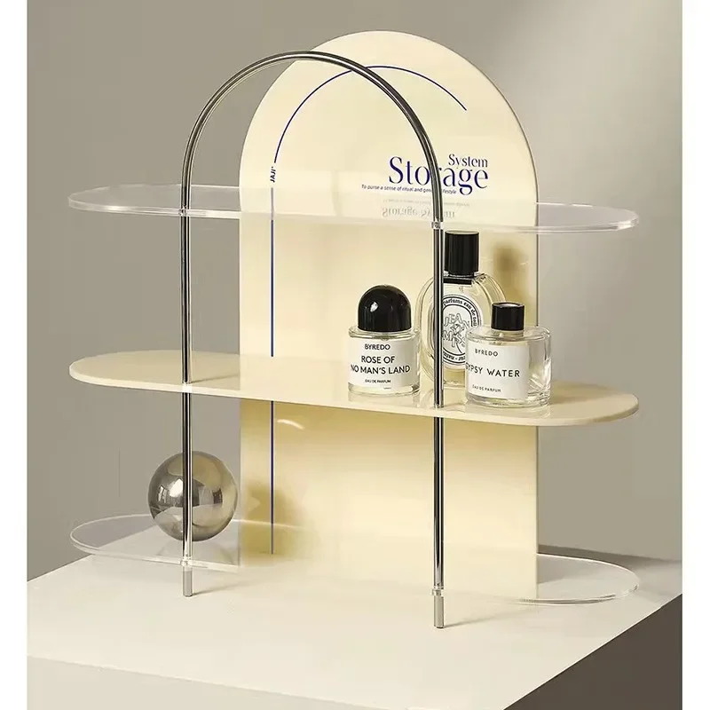

Acrylic Cosmetic Display Rack Storage Perfume Skin Care Products Desktop Shelf