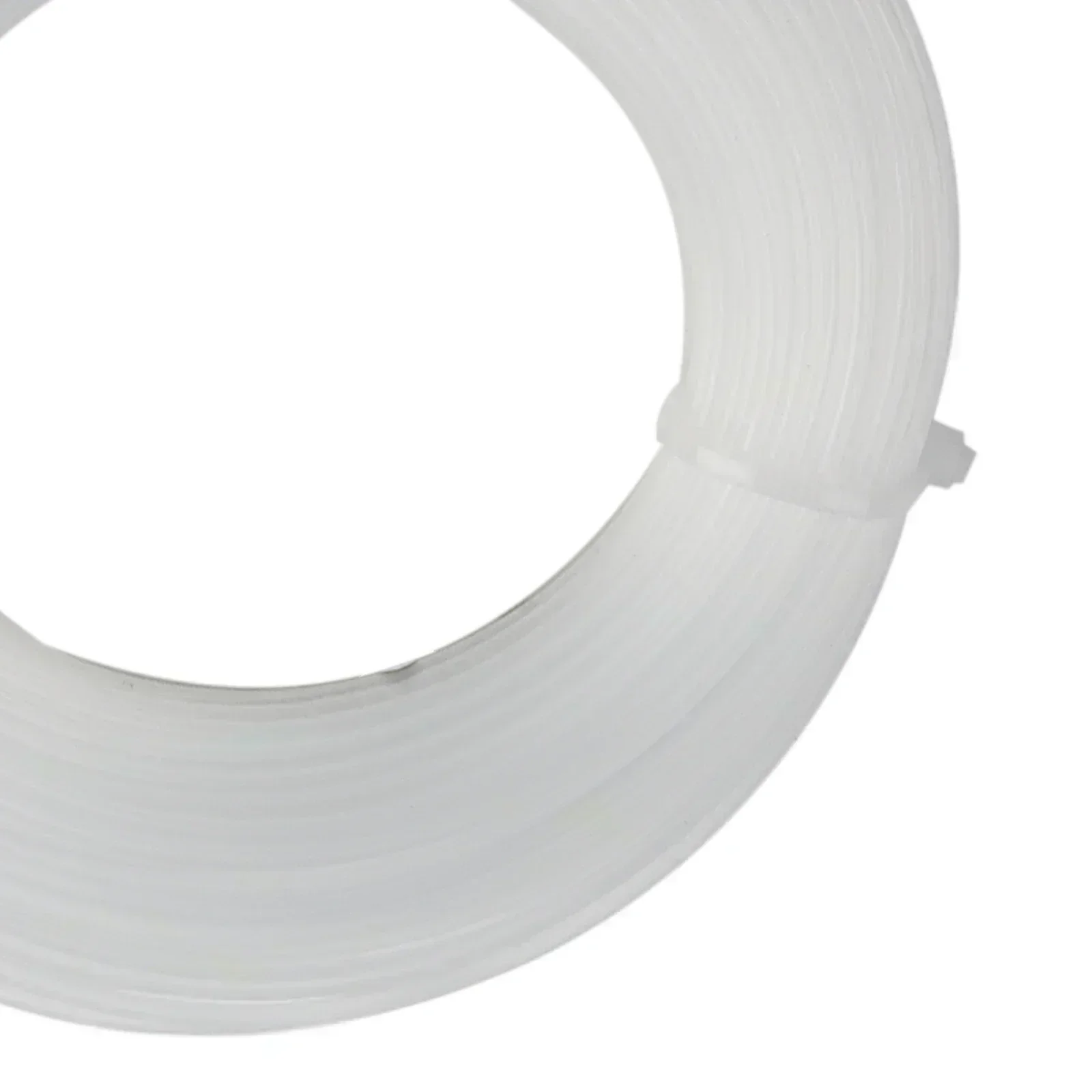 Línea de corte de 1,6mm x 20m, alto rendimiento de corte para trabajos de corte y bordes, cadena de línea de cortacésped de nailon blanco