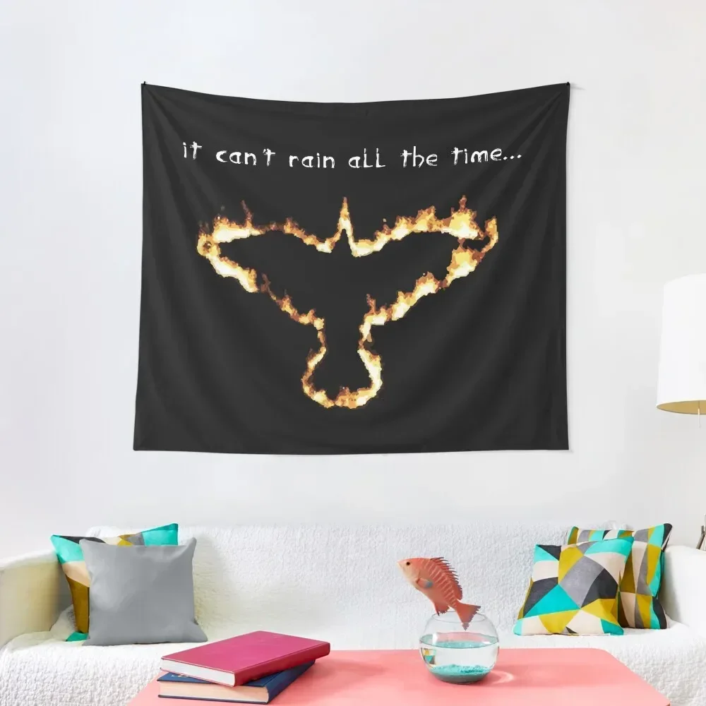 

fire crow Tapestry Funny Aesthetics For Room Home Supplies Wall Coverings Tapestry