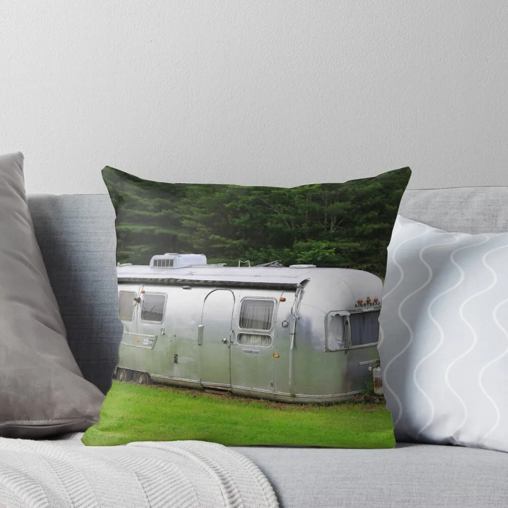 

Vintage Airstream Travel Trailer Vermot Throw Pillow New year Pillow Cover pillow