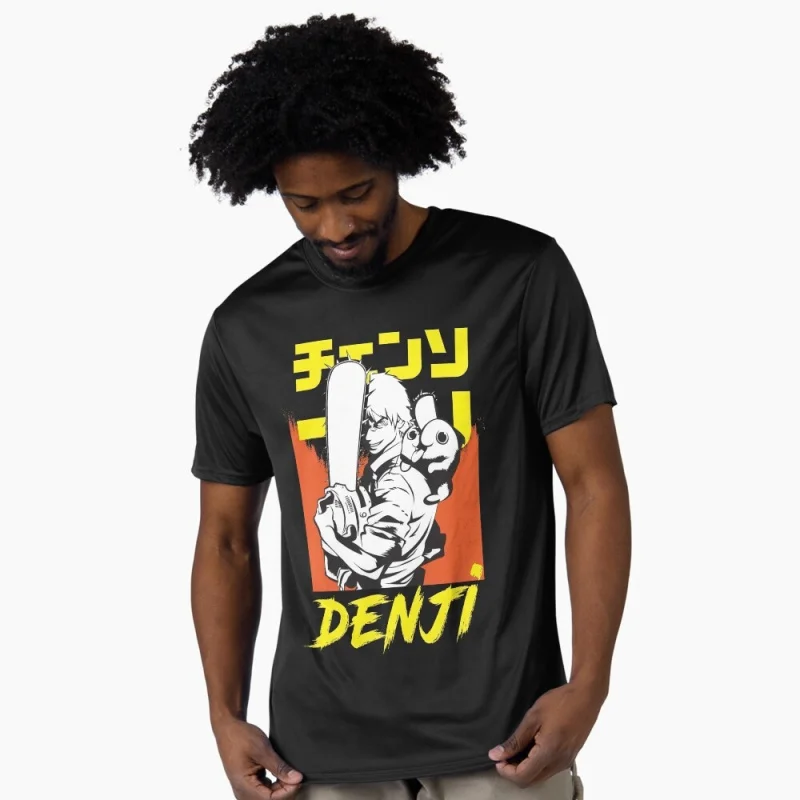 

Chainsaw Hero Savage Devil Hunter Energy Anime Gift T shirt Darkness Manga Graphic Clothes Short Sleeve All size tee S-6XL
