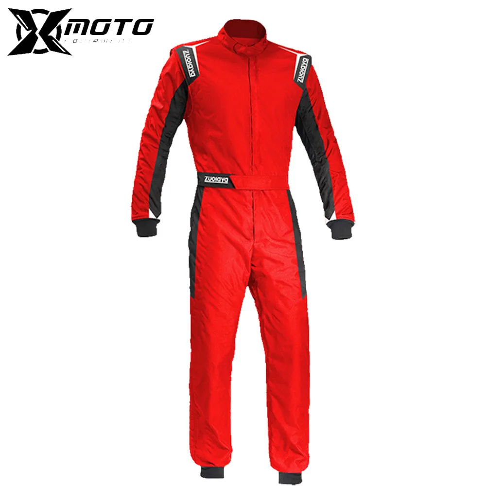 

Waterproof Racing Onesie Wear Resistant Motorcycle Jacket Breathable Onesies Quick Dry Go-kart Suits S-4XL Red Motorcycle Onesie