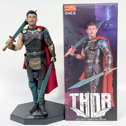 Marvel The Avengers Thor Double Blade Battle-Axe Ragnarok Thor 1/6 Pvc Figure Model Collect Gifts Toys Crazy Toys