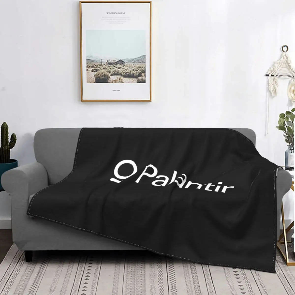 Palantir Logo Big Data Analytics Stock Investor Trader Blanket Comfort Comfortable Bedding Throws