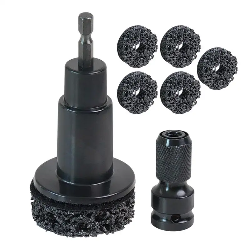 Herramienta de extracción de perno de rueda, Kit de resurfacing de cubo de freno, removedor de óxido de freno, herramienta automotriz, Kit de limpieza de mantenimiento de molienda para tuercas