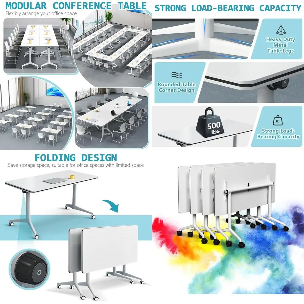 

Конференц-столы на колесиках, складные, для гостиничных переговорных комнат и офисов