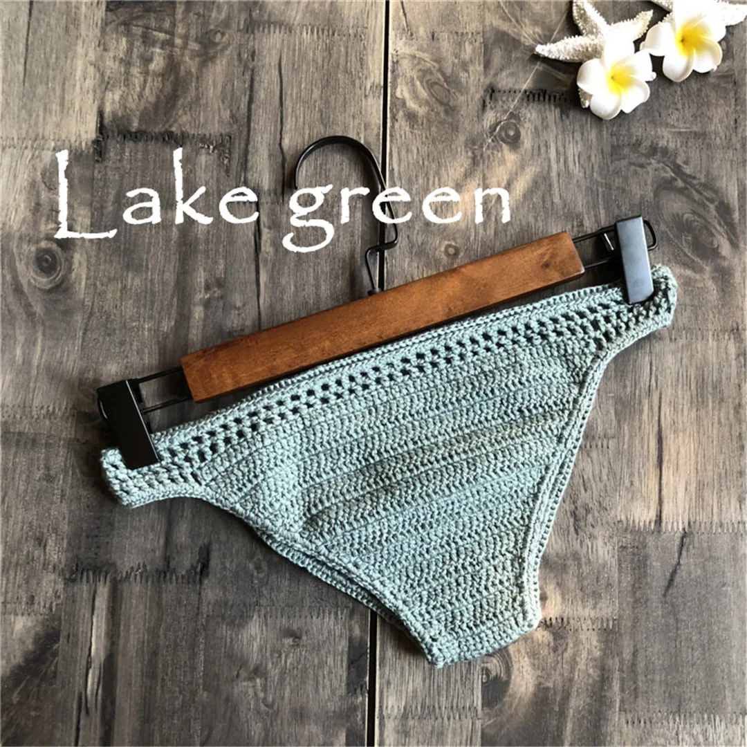 S - XL 9 Farben Gehäkelte Gestrickte Bikini-Unterhose Badehose Damen Bademode Brasilianische Tanga-Slips Unterwäsche V4195 – Detail 21