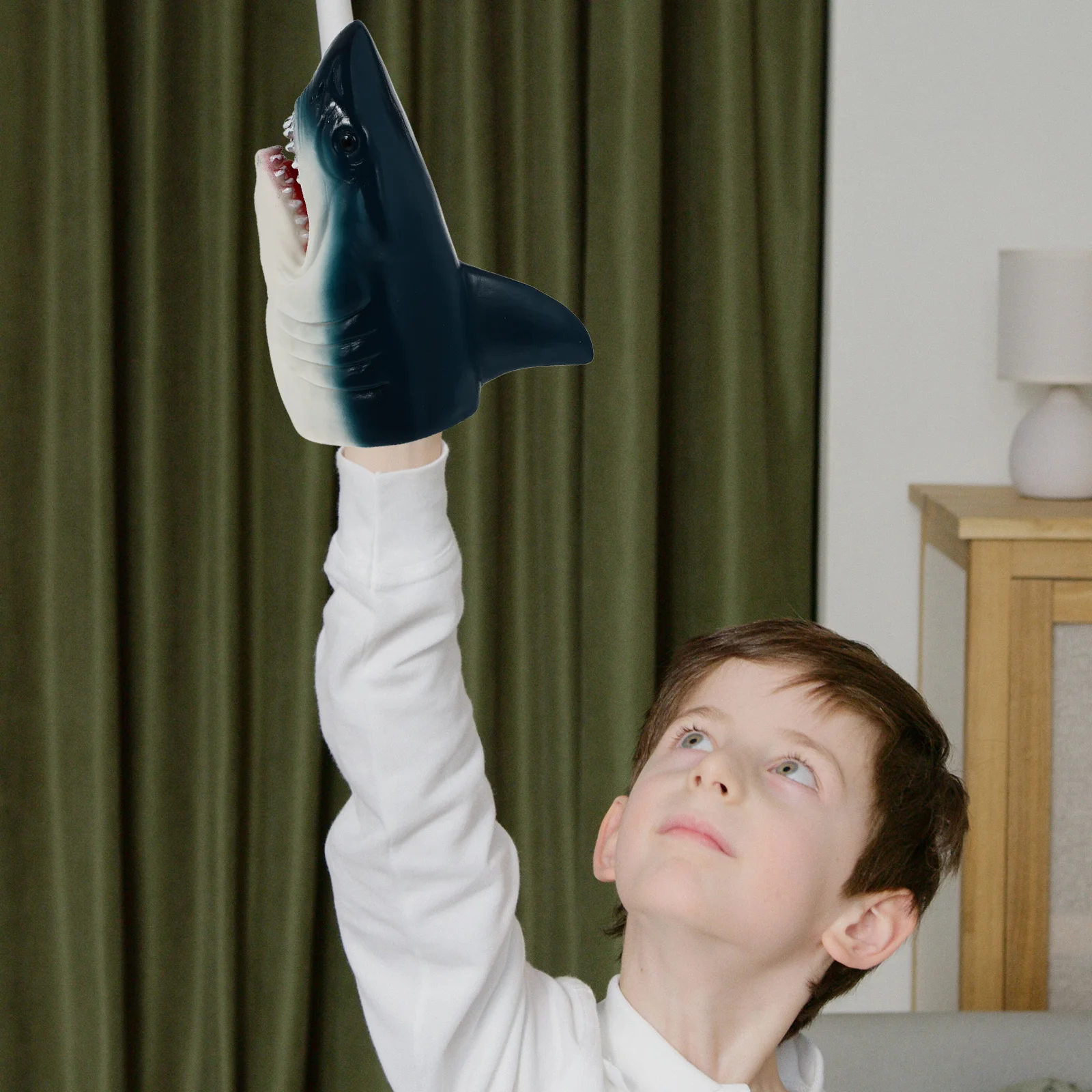 2 Stuks Haai Hoofd Handpoppen Vroeg Leren Speels Rollenspel Hand En Vinger Spel Voor Kinderen Puppets Speelgoed Vinger bijten Speelgoed