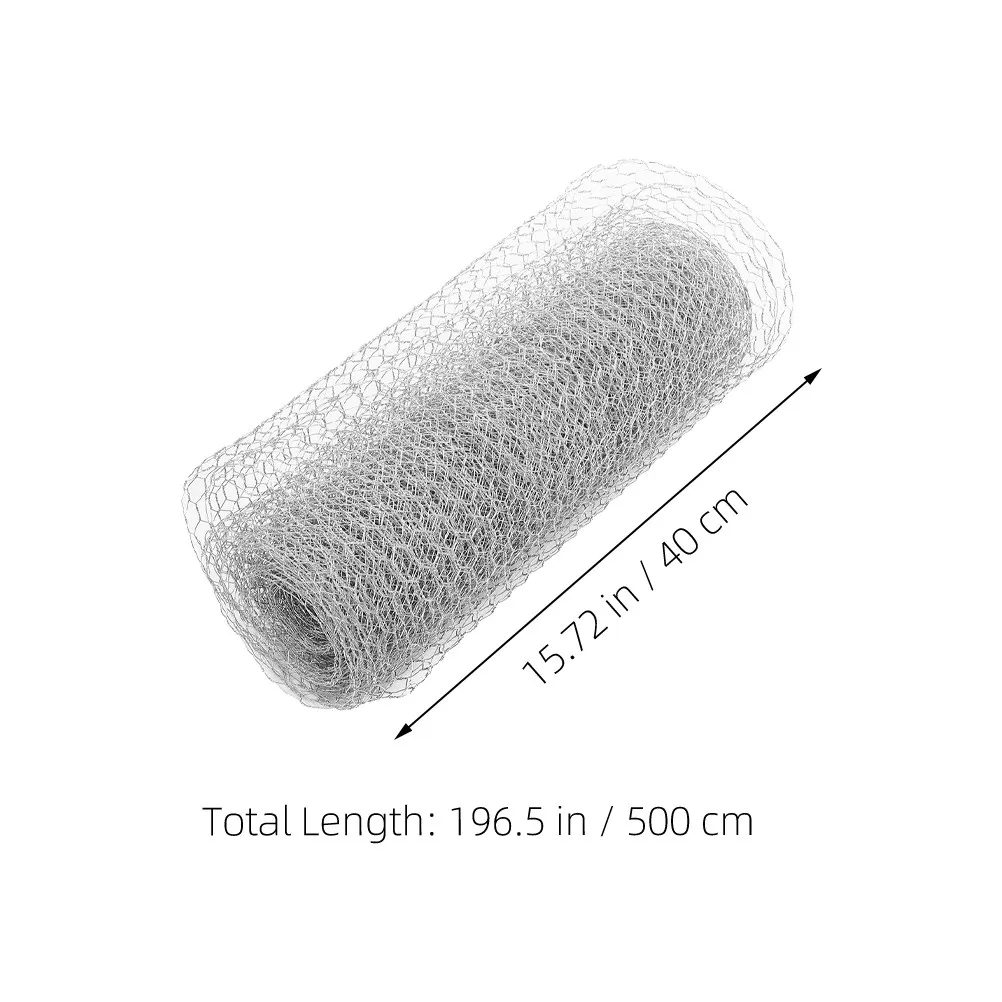 1 Roll Lightweight Yet Sturdy Iron Wire Net for Chicken Fence Poultry Breeding Garden Netting Outdoor Craft Projects Multi Use