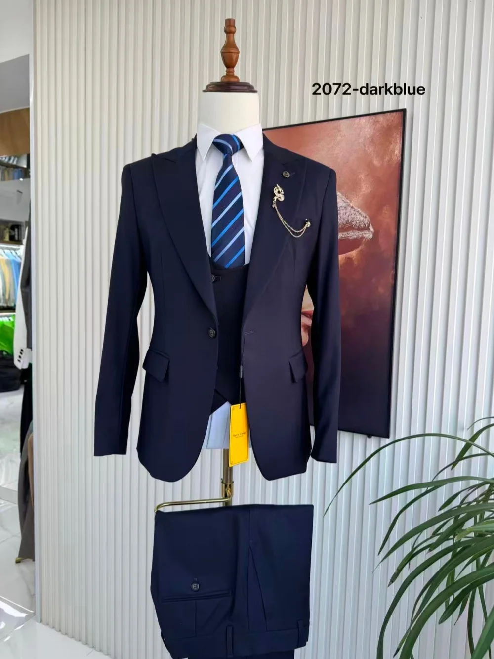 High Quality Man 3 Pieces Jacket Vest Pants Sets Interview Outfit Autumn Long Sleeved Tuxedo For Men Banquet Party Wear S-3XL