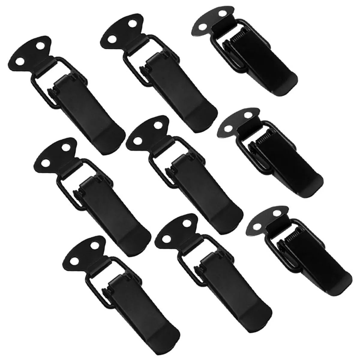 

12Pcs Metal Luggage Buckle Reliable Iron Suitcase Spring Buckle Latch Lock for Wooden Case Packing Suitcase Spring Latch