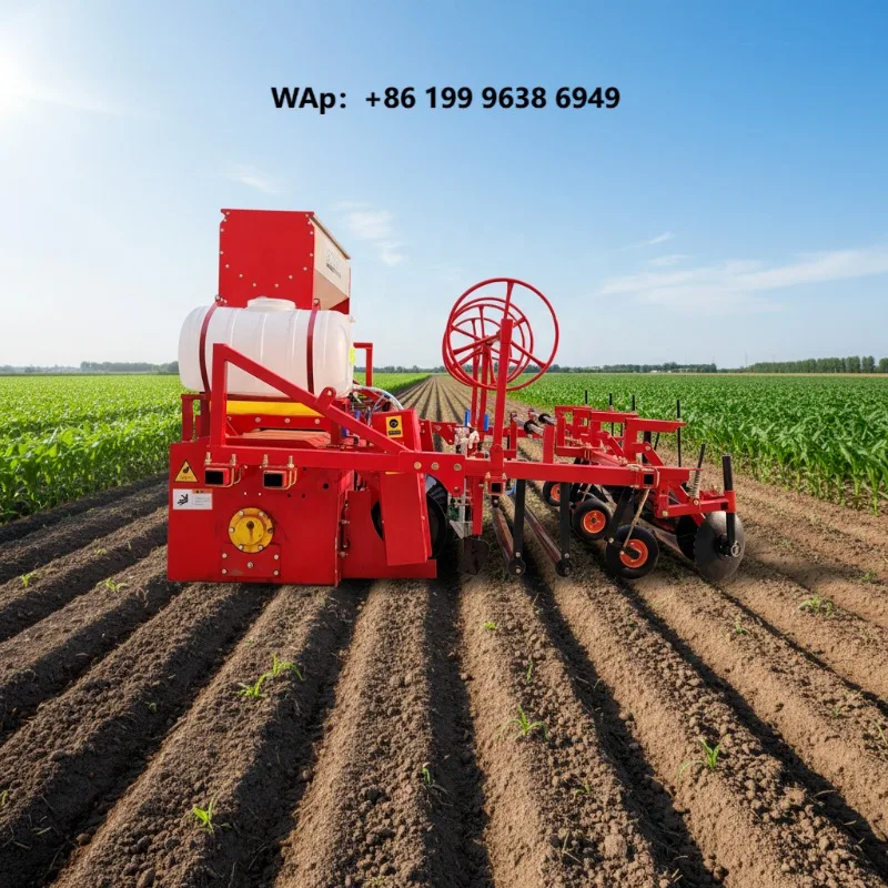 EXW Price- Ditching Farm Ridger Machine Rotary Tillage ridge Covering Film Drip Irrigation Punching Integrated Machine, Ridging