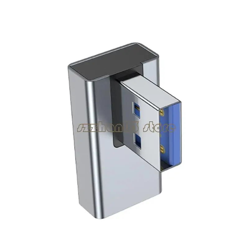 367C USB Adapter 90 Degree Right Up Male to Female Coupler Connector for Laptop USB Chargers Extension Converter