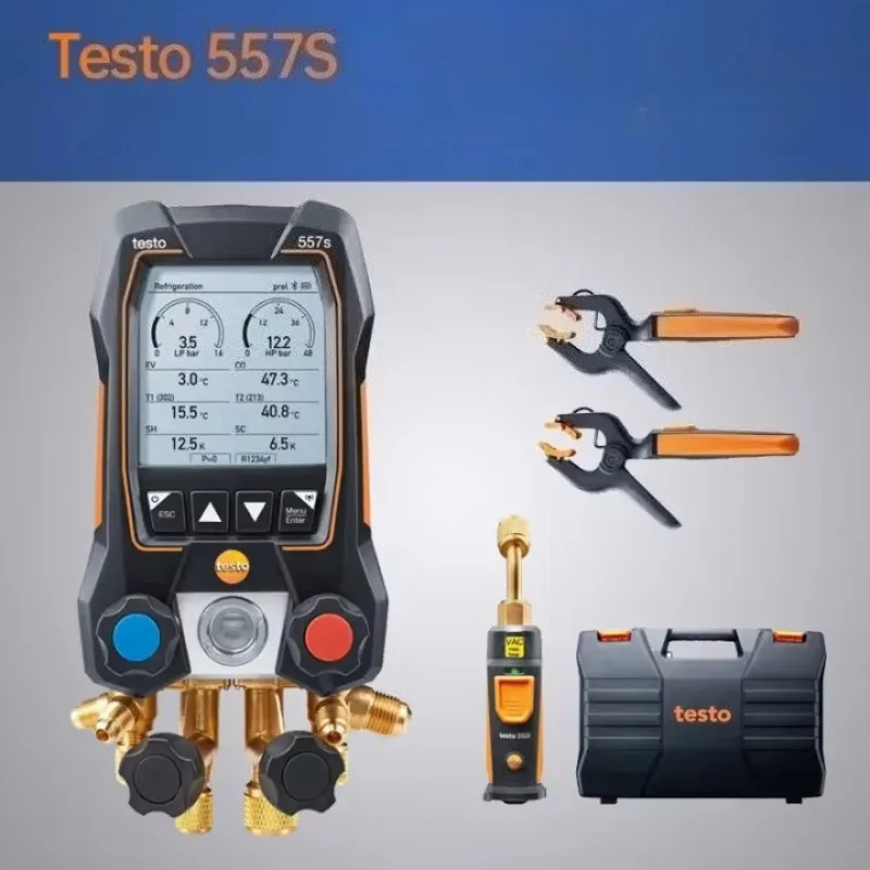 China's Bestsellers557S Air Conditioning Refrigerant Filling Gauge Refrigeration Digital Manifold Electic Pressure Set HVAC Tool