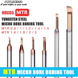 HRC65 MTR Small Bore Boring Tool Inner Hole Machining Carbide Turning MTR 1/1.2/1.5/1.8/2/2.5/3 L10 L15 Boring Cutter For Steel