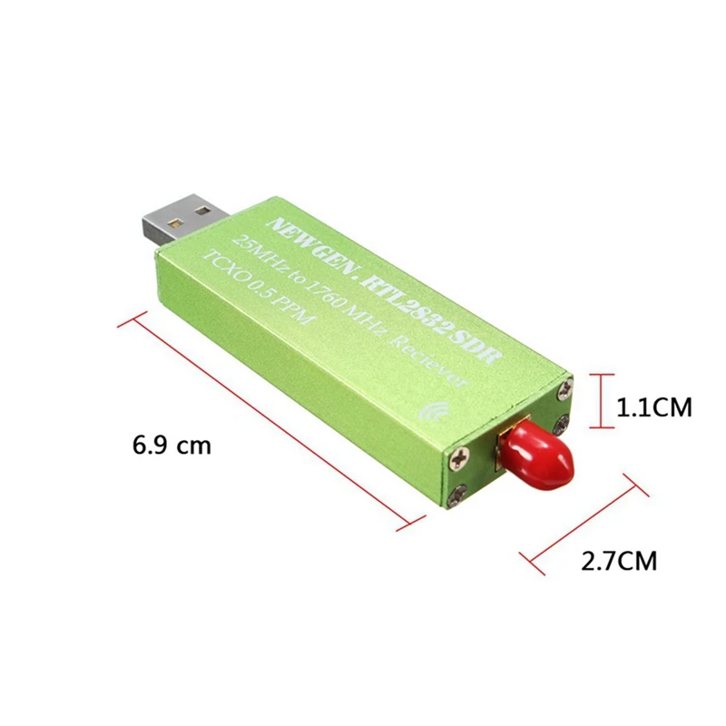 USBアダプター,テレビ受信機,rtl-sdr rt2832u r820t2 1ppm tcxo, 2x