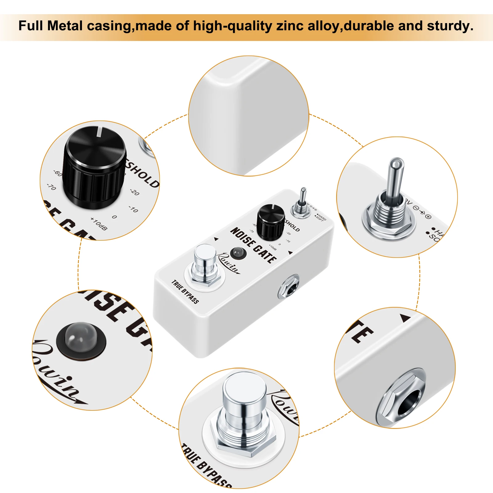 Guitar Noise Gate Pedal Noise Killer Pedals Noise Suppression Effects For Electric Guitar Hard Soft 2 Modes