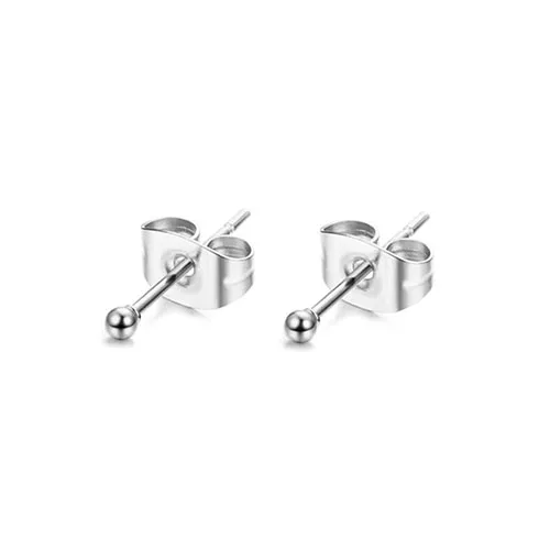 Women's Stainless Steel Stud Earrings, Gold/Silver
