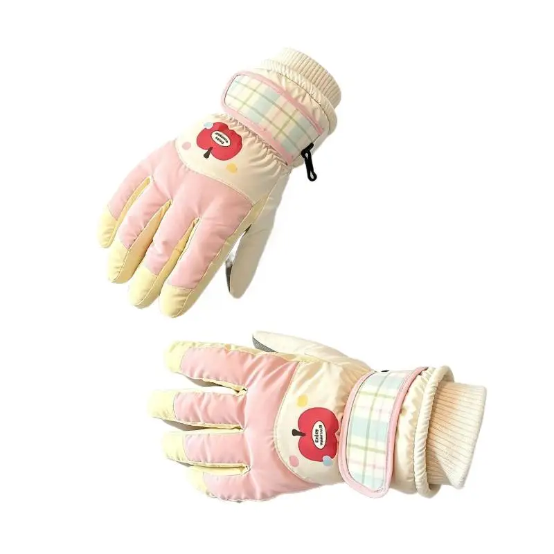 1 Paar warme Touchscreen-Fahrradhandschuhe für Damen, Winterhandschuhe, kältebeständig, winddicht, regendicht, Fahrhandschuhe für Fahrzeuge. – Detail 8