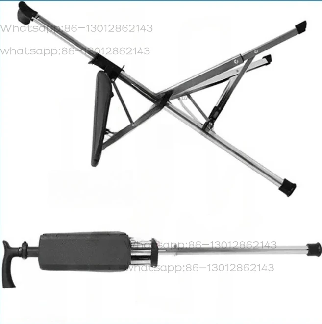 

Non-slip with Stool for The Elderly Trekking Pole Crutch Stool Crutch Chair Foldable Multi-functional