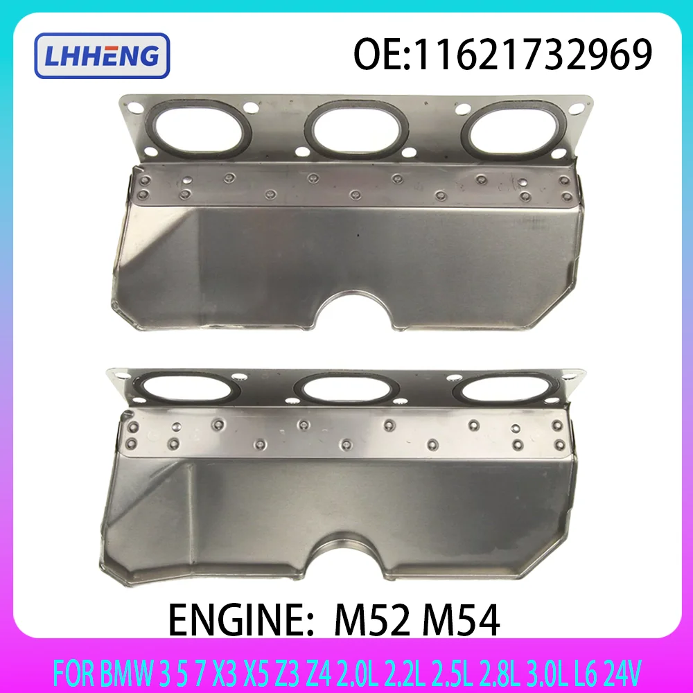 

Exhaust mainfold gasket Set For BMW 3 5 7 X3 X5 Z3 Z4 2.0L 2.2L 2.5L 2.8L 3.0L L6 24V 1996-2010 M52 M54 OE: 11621732969