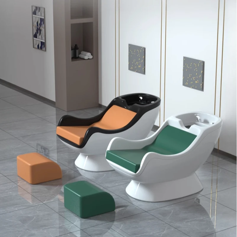 Barber Shop Shampoo Bed Hair Salon Special Hair Salon Semi-reclining Shampoo Bed All-in-one Sitting Beauty Salon Bed Flush Beds