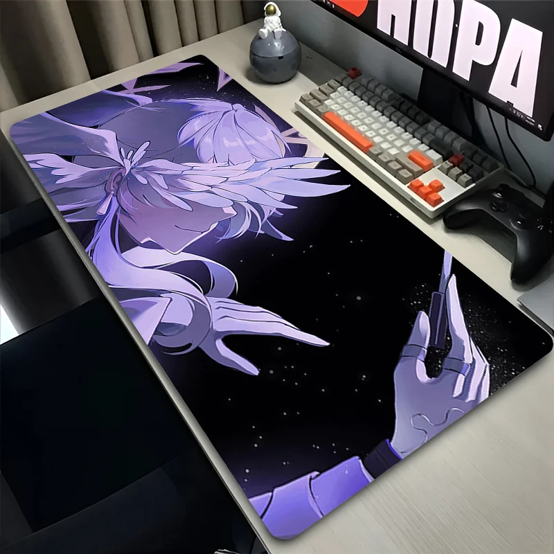 Mouse Pad Laptop Anime Extended Desktop Mat Computer Gamer Mousepad PC Gaming Accessories Keyboard Pad H-honkai Star Rail Sunday