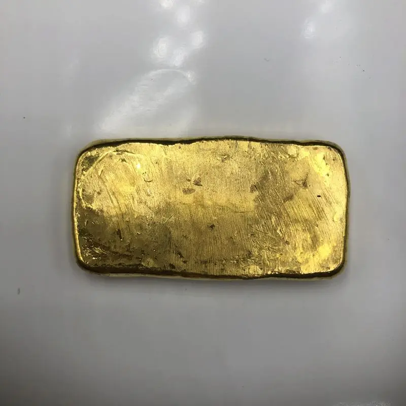 Gold Gilt Copper Double Happiness Ingot Coin Home Decoration Special Time Character Random