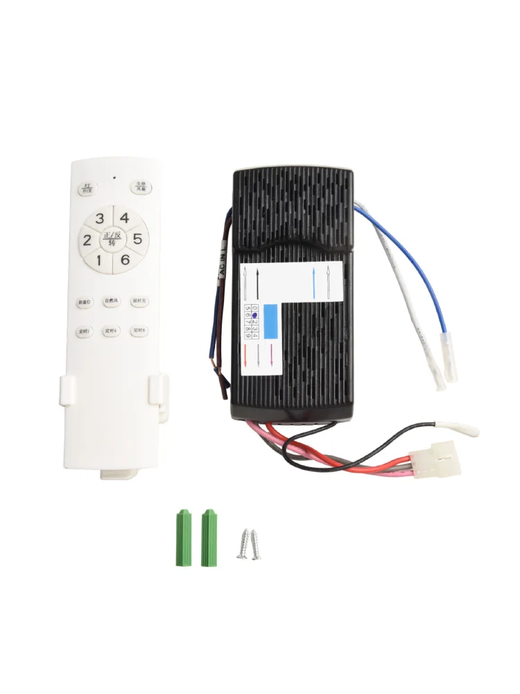 433MHz Fan Remote 6-Speed Fan Light Remote Home Use Office Use Anti-theft Light Mode Easy Installation Multiple Control Options