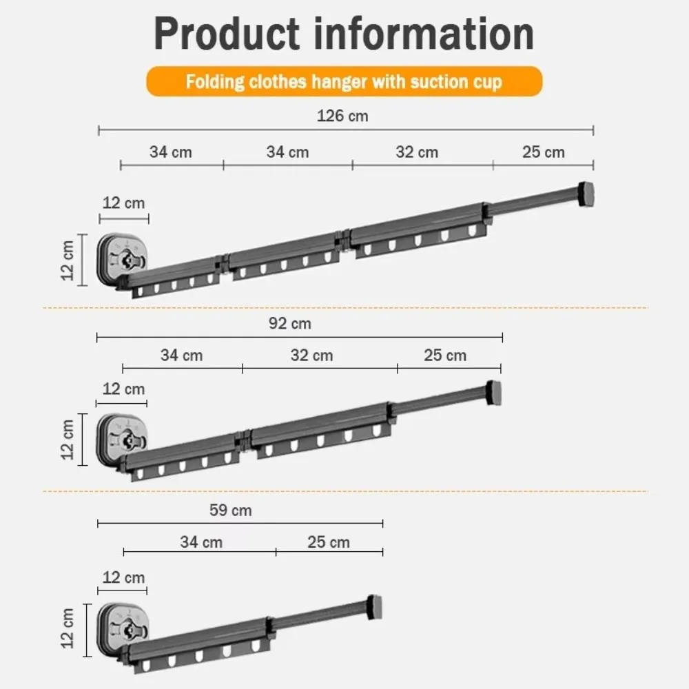 Picture 7: New Retractable Folding Clothes Hanger Space Saving Rotating Cloth Drying Rack Collapsible Drying Rack Home Use