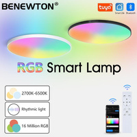 RGB Smart Ceiling Lamp With Tuya APP Dimmable Remote Control 30W 36W Modern Led Ceiling Lights Bedroom Living Room Home Decor