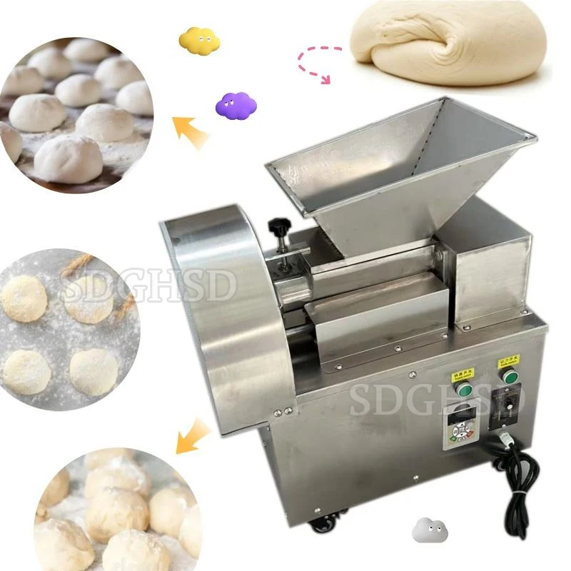 Full Automatic Divider Rounder Roller Machine for Pizza Bread Cake Dough Semi-Auto Bun Maker Bakery Grain Making Machines