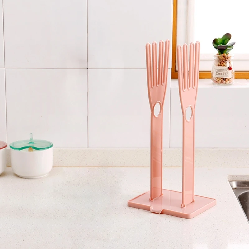 Adjustable Height Glove Drying Stand For Various Sized Cleaning Gloves A2BB