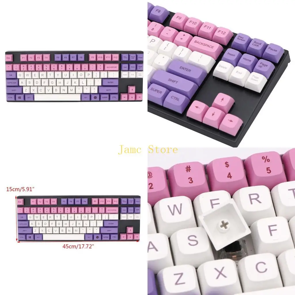 

LX0B 134Keys PBT Keycap XDA Profile Dye Sublimation Keycap for Mechanical Keyboard