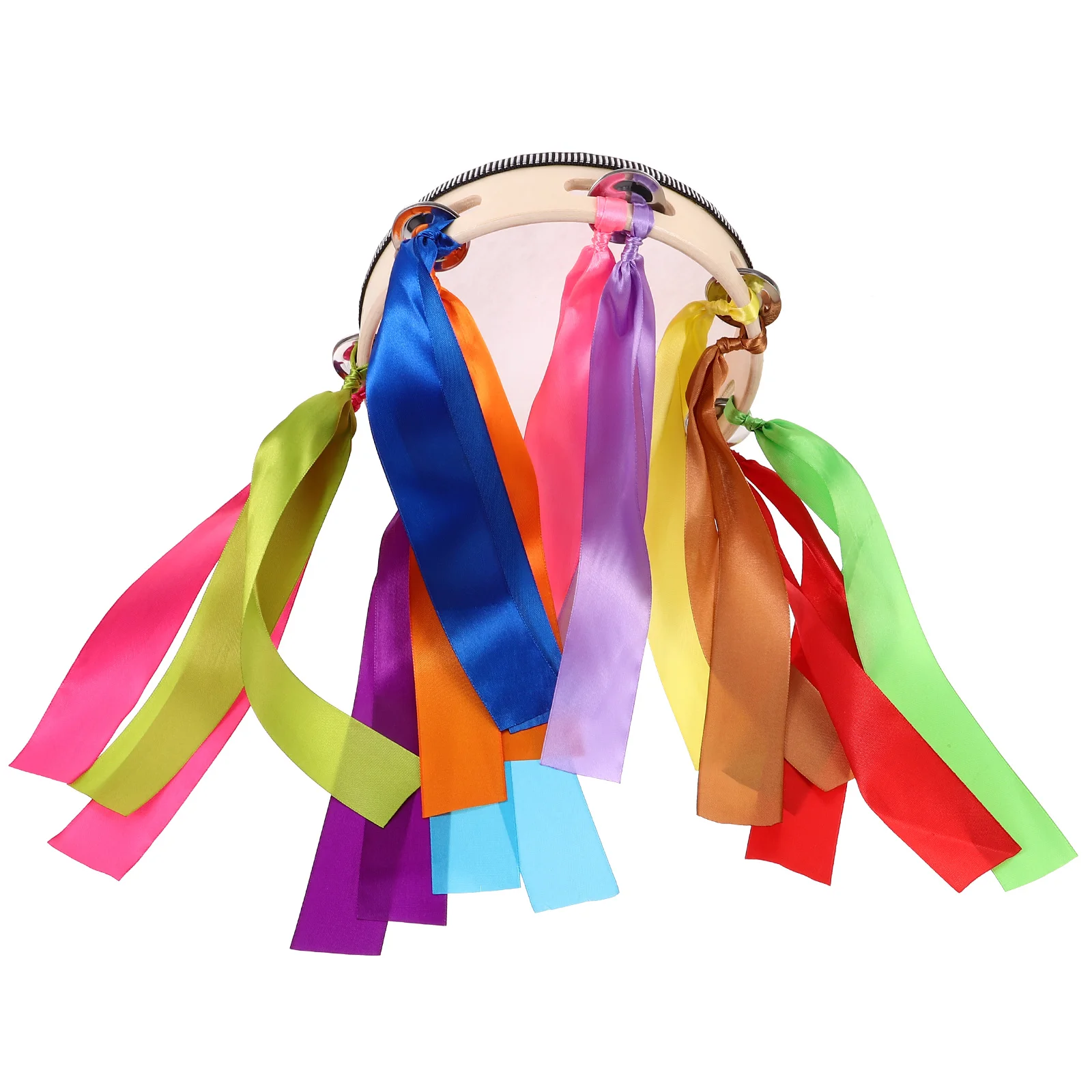 

Thickened Ribbon Hand Drum Wooden Percussion Instrument For Stage Performance Music Learning Educational Plaything Party Prop