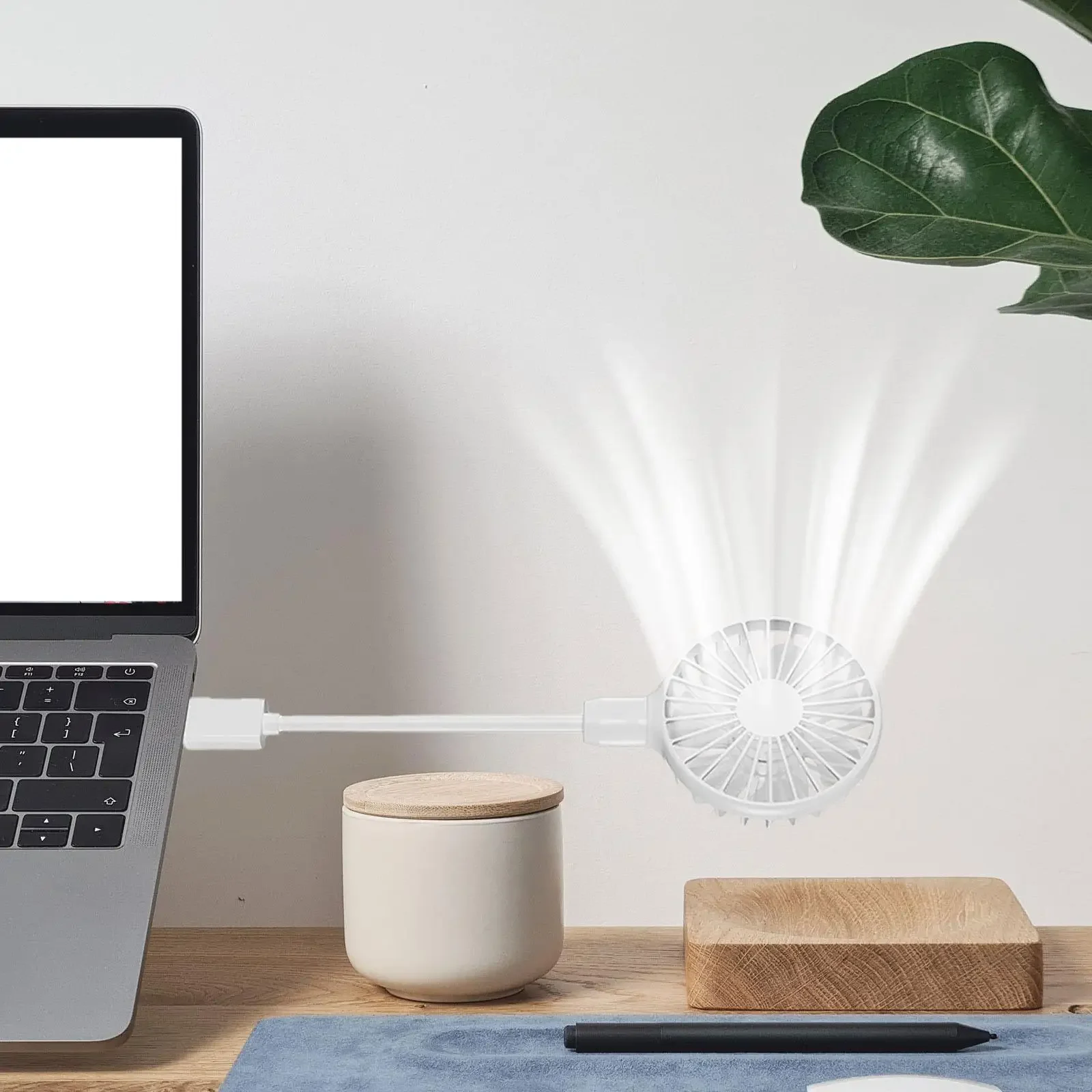 Ventilatore USB Plug in Plug and Play Ventilatore portatile a basso rumore con interruttore Ventole di raffreddamento regolabili per ventilatore da garage da pesca per interni ed esterni