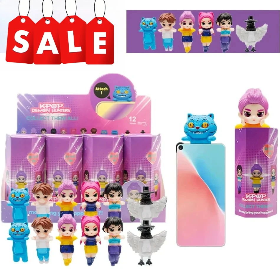 

Новый хит продаж K pop Demon Hunters слепая коробка серии аниме фигурки украшения куклы фанаты детский подарок на день рождения случайная слепая коробка