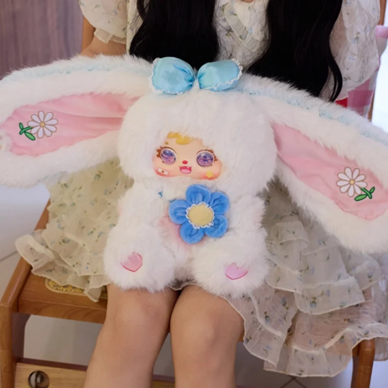 Echte Samuel Bunny Elf 680% serie Blind Box schattige grote pluche pop slaap metgezel slaapkamer decoratie ornament meisjes kindercadeau