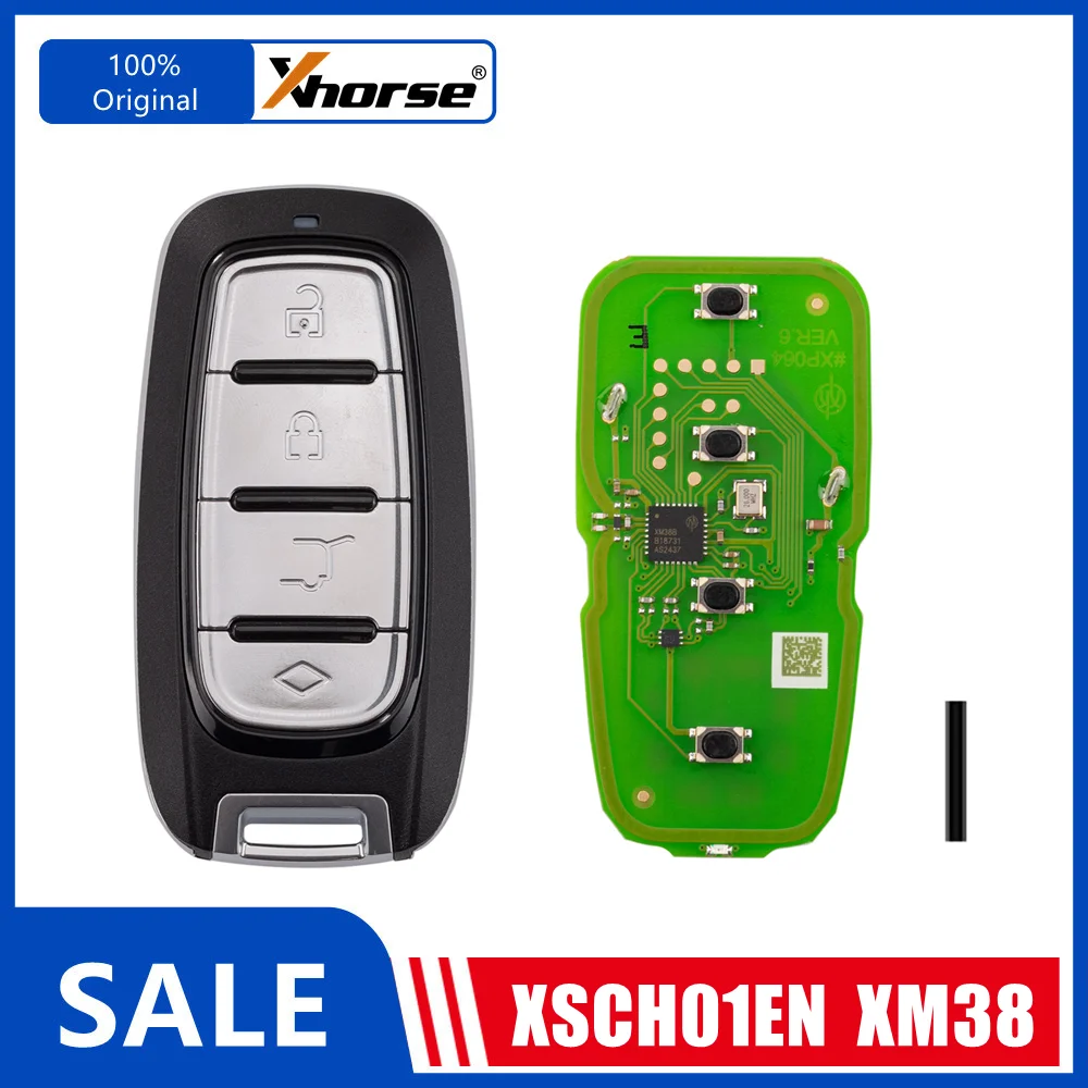 1/2 Piece XHORSE XSCH01EN KE.LSL Style XM38 Remotes for Chrysler Universal Smart Key for XHORSE VVDI2 Key Programmer