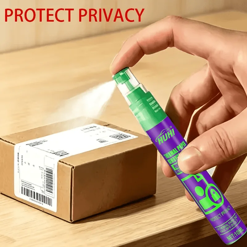 Privacy Protection Eraser Spray Pen‑Thermal Paper Corrector, Fast Data Erasure, Personal Info Protection, Portable Quick Tool