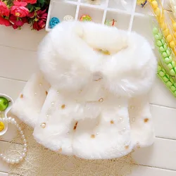 Winter New Baby Cute Sweet Fashion Everything Princess Girls Thickened Warm Cloak Cloak Coat