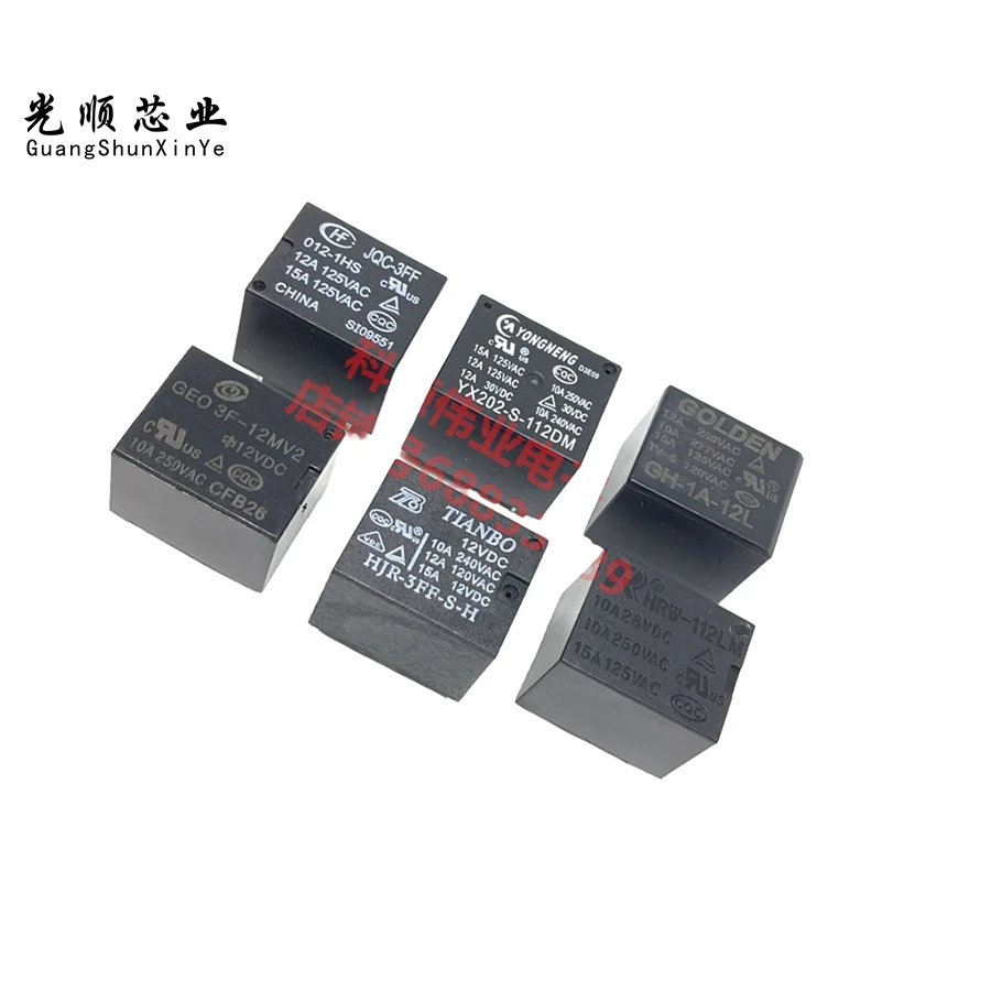 HRW-1112LM GEO 3F 12MV2 4Pin   HJR-3FF-S-H-12VDC